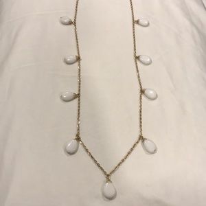 White and gold necklace